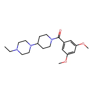 (3,5-Dimethoxyphenyl)-[4-(4-ethylpiperazin-1-yl)piperidin-1-yl]methanone structure