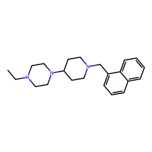 1-Ethyl-4-[1-(naphthalen-1-ylmethyl)piperidin-4-yl]piperazine structure