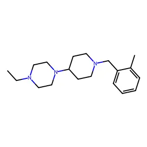 1-Ethyl-4-[1-(2-methylbenzyl)piperidin-4-yl]piperazine structure