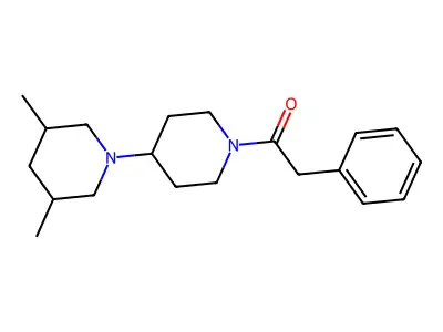 1-(3,5-Dimethyl-1,4'-bipiperidin-1'-yl)-2-phenylethanone structure