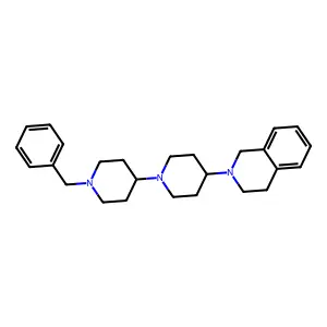 2-[1-(1-benzylpiperidin-4-yl)piperidin-4-yl]-3,4-dihydro-1H-isoquinoline structure