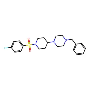 1-Benzyl-4-[1-(4-fluorophenyl)sulfonylpiperidin-4-yl]piperazine structure
