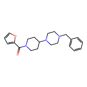 [4-(4-Benzylpiperazin-1-yl)piperidin-1-yl]-(furan-2-yl)methanone structure
