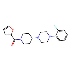 [4-[4-(2-Fluorophenyl)piperazin-1-yl]piperidin-1-yl]-(furan-2-yl)methanone structure