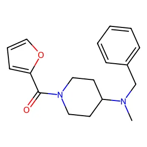 [4-[Benzyl(methyl)amino]piperidin-1-yl]-(furan-2-yl)methanone structure