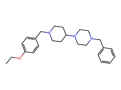 1-Benzyl-4-[1-[(4-ethoxyphenyl)methyl]piperidin-4-yl]piperazine structure