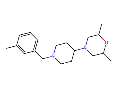 2,6-Dimethyl-4-[1-(3-methylbenzyl)piperidin-4-yl]morpholine structure