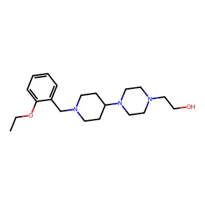 2-{4-[1-(2-Ethoxybenzyl)piperidin-4-yl]piperazin-1-yl}ethanol structure