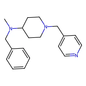 N-benzyl-N-methyl-1-(pyridin-4-ylmethyl)piperidin-4-amine structure
