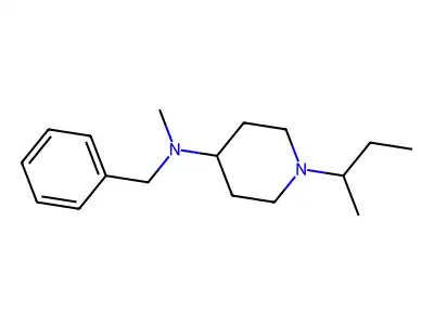 N-benzyl-1-butan-2-yl-N-methylpiperidin-4-amine structure