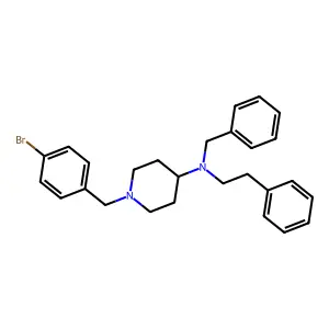 N-benzyl-1-(4-bromobenzyl)-N-(2-phenylethyl)piperidin-4-amine structure