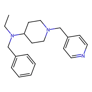 N-benzyl-N-ethyl-1-(pyridin-4-ylmethyl)piperidin-4-amine structure