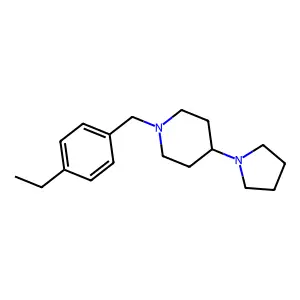 1-(4-Ethylbenzyl)-4-(1-pyrrolidinyl)piperidine structure