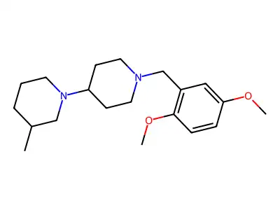 1-[(2,5-Dimethoxyphenyl)methyl]-4-(3-methylpiperidin-1-yl)piperidine structure