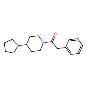 1-(Phenylacetyl)-4-(1-pyrrolidinyl)piperidine structure