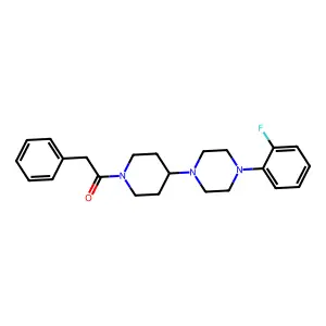 1-[4-[4-(2-Fluorophenyl)piperazin-1-yl]piperidin-1-yl]-2-phenylethanone structure