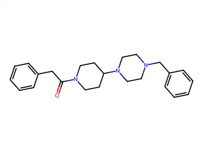 1-[4-(4-Benzylpiperazin-1-yl)piperidin-1-yl]-2-phenylethanone structure
