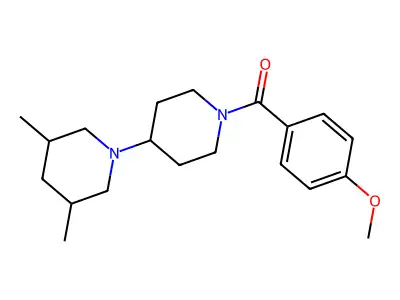 [4-(3,5-Dimethylpiperidin-1-yl)piperidin-1-yl]-(4-methoxyphenyl)methanone structure