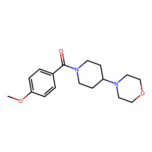 (4-Methoxyphenyl)-(4-morpholin-4-ylpiperidin-1-yl)methanone structure
