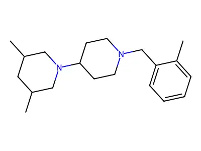 3,5-Dimethyl-1-[1-[(2-methylphenyl)methyl]piperidin-4-yl]piperidine structure