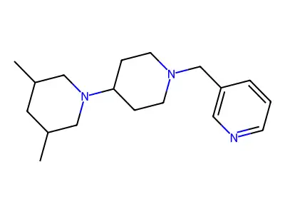 3-[[4-(3,5-Dimethylpiperidin-1-yl)piperidin-1-yl]methyl]pyridine structure