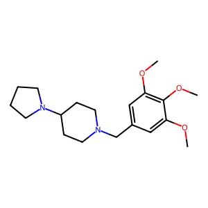 4-Pyrrolidin-1-yl-1-[(3,4,5-trimethoxyphenyl)methyl]piperidine structure