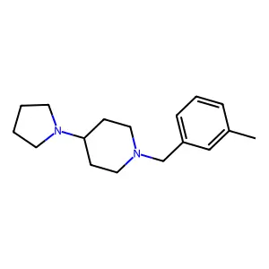 1-(3-Methylbenzyl)-4-(1-pyrrolidinyl)piperidine structure