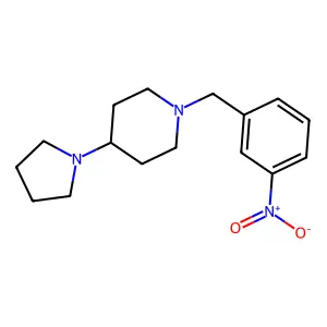 1-(3-Nitrobenzyl)-4-(pyrrolidin-1-yl)piperidine structure