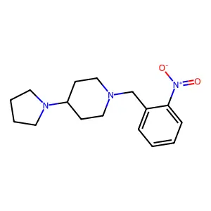 1-(2-Nitrobenzyl)-4-(pyrrolidin-1-yl)piperidine structure