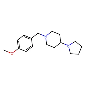 1-(4-Methoxybenzyl)-4-(1-pyrrolidinyl)piperidine structure