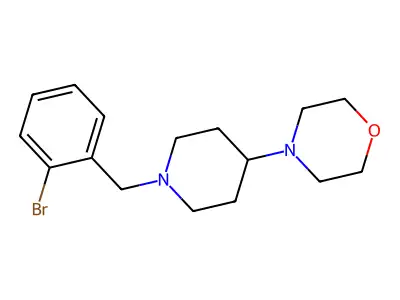 4-[1-(2-Bromobenzyl)piperidin-4-yl]morpholine structure