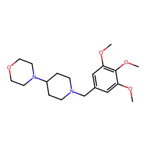4-[1-[(3,4,5-Trimethoxyphenyl)methyl]piperidin-4-yl]morpholine structure