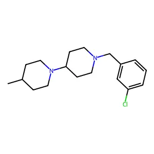 1-[(3-Chlorophenyl)methyl]-4-(4-methylpiperidin-1-yl)piperidine structure