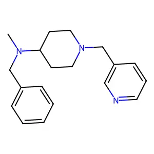 N-benzyl-N-methyl-1-(pyridin-3-ylmethyl)piperidin-4-amine structure