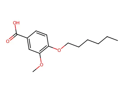 4-Hexyloxy-3-methoxy-benzoic acid structure
