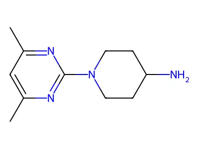 1-(4,6-Dimethylpyrimidin-2-yl)piperidin-4-amine structure