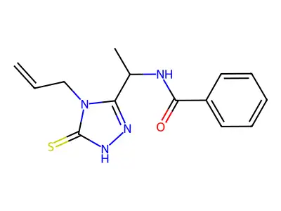 N-[1-(4-Allyl-5-mercapto-4H-[1,2,4]triazol-3-yl)-ethyl]-benzamide structure