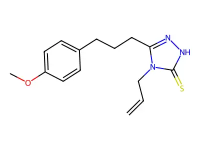 4-Allyl-5-[3-(4-methoxy-phenyl)-propyl]-4H-[1,2,4]triazole-3-thiol structure