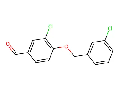 3-Chloro-4-[(3-chlorobenzyl)oxy]benzaldehyde structure