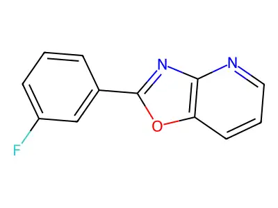 2-(3-Fluorophenyl)-[1,3]oxazolo[4,5-b]pyridine structure
