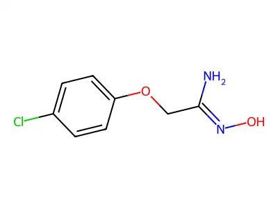 (Z)-2-(4-chlorophenoxy)-N'-hydroxyacetimidamide structure