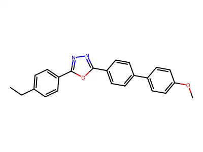 2-(4-Ethylphenyl)-5-[4-(4-methoxyphenyl)phenyl]-1,3,4-oxadiazole structure