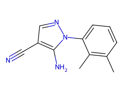 5-Amino-1-(2,3-dimethylphenyl)-1H-pyrazole-4-carbonitrile structure