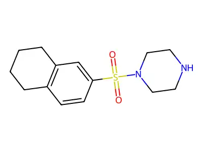 1-(5,6,7,8-Tetrahydronaphthalene-2-sulfonyl)piperazine structure