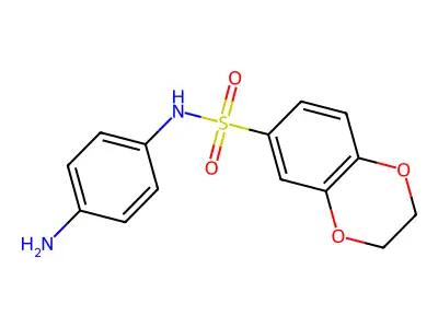 N-(4-aminophenyl)-2,3-dihydro-1,4-benzodioxine-6-sulfonamide structure