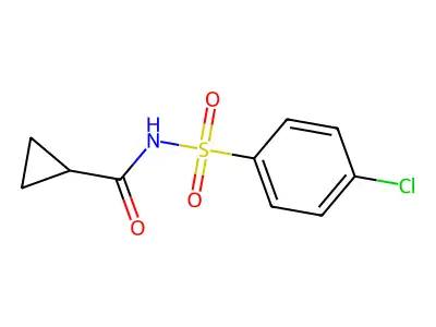 N-[(4-Chlorophenyl)sulfonyl]cyclopropanecarboxamide structure