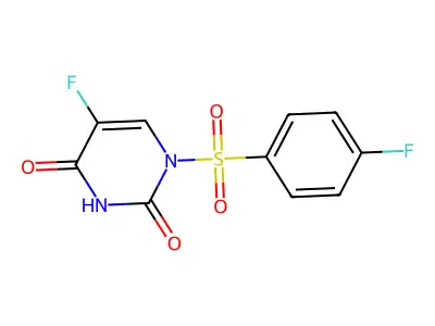5-Fluoro-1-(4-fluorobenzenesulfonyl)-1,2,3,4-tetrahydropyrimidine-2,4-dione structure