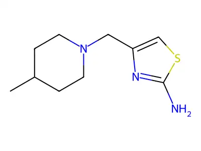 4-[(4-Methylpiperidin-1-yl)methyl]-1,3-thiazol-2-amine structure