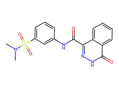 N-[3-(dimethylsulfamoyl)phenyl]-4-oxo-3H-phthalazine-1-carboxamide structure