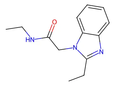 n-Ethyl-2-(2-ethyl-1h-benzo[d]imidazol-1-yl)acetamide structure